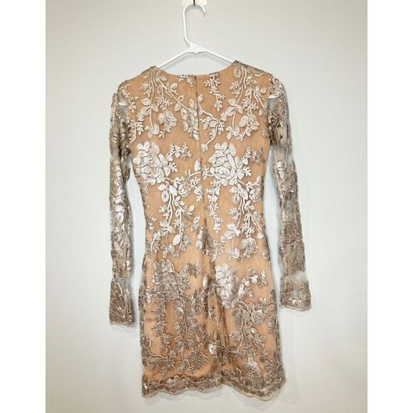 Dress the population grace a-line mini dress sequin - Picture 3 of 5